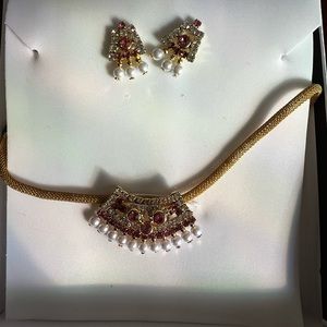 Monica jewelry - necklace and earrings set